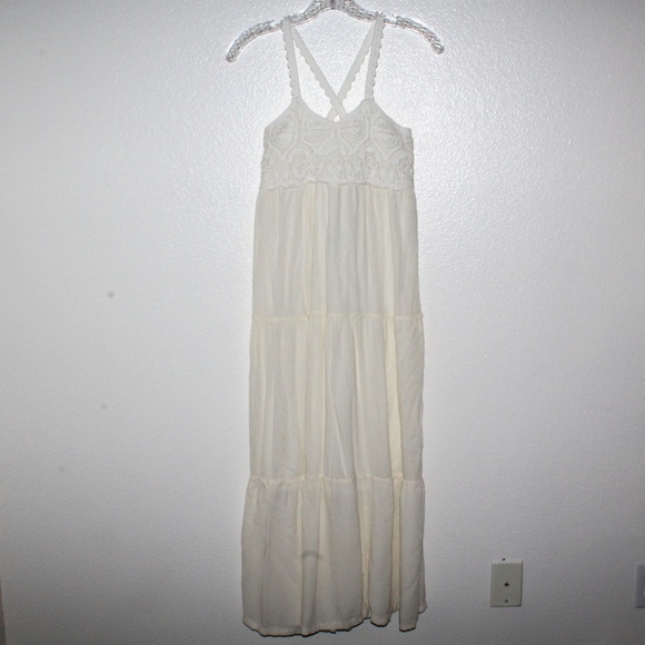 Ivory Boho Maxi Dress - Picture 1 of 8